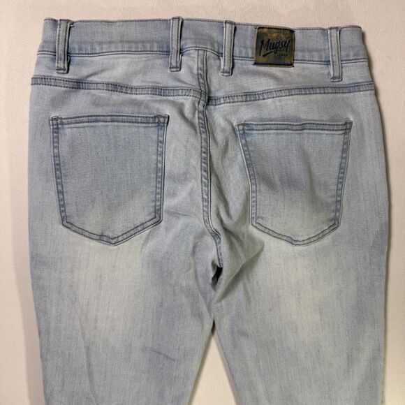 Mugsy Light Wash Straight Denim Jeans Grands Soft Stretch 30x30 2/$50 - Picture 5 of 16